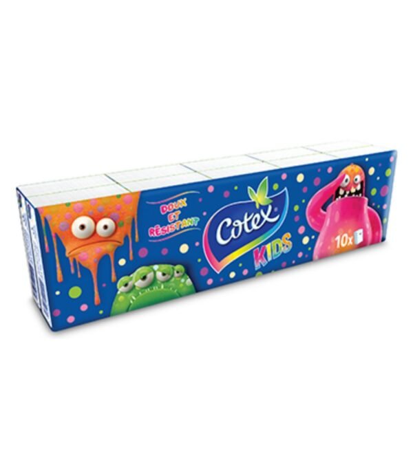 COTEX KIDS PAPIER MOUCHOIR *10