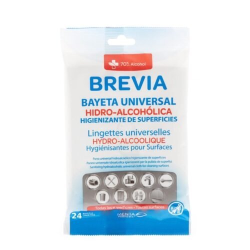 BREVIA LINGETTES HYDRO-ALCOOLIQUE 24 PCS PROMO 3PCS