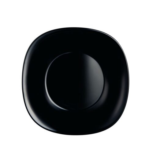 LUMINARC ASSIETTE CREUSE CARRE 22.4X22.4CM NOIRE