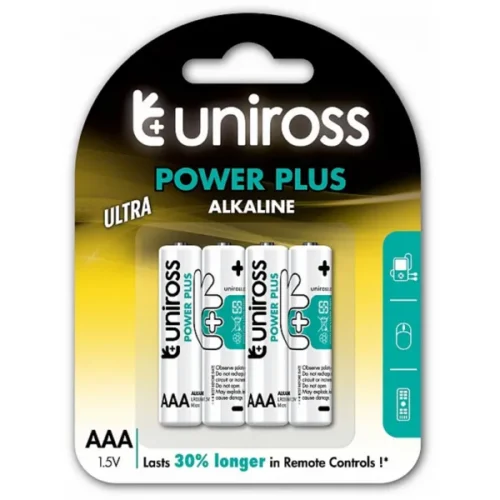 UNIROSS POWER PLUS PILE AAA X4