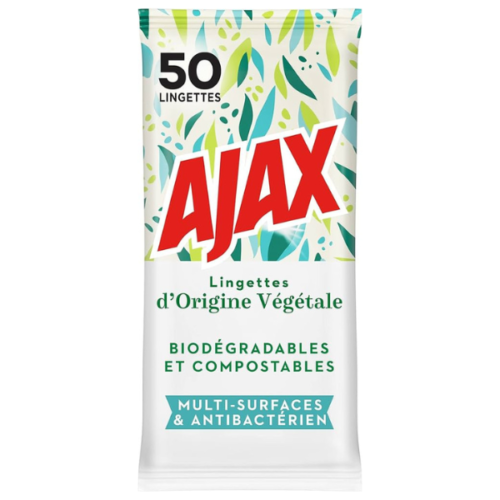 AJAX LINGETTES MULTISURFACES X50 CITRON MENTHE