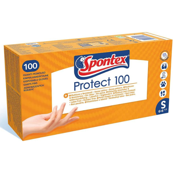 SPONTEX PROTECT GANT MULTIUSAGE JETABLE X100 S