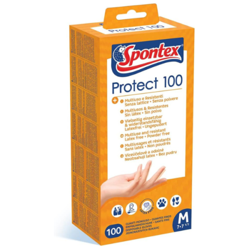 SPONTEX PROTECT GANT MULTIUSAGE JETABLE X100M