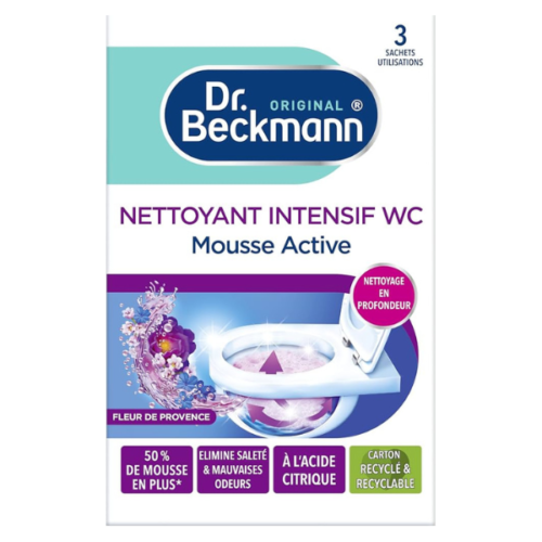 DR BECKMANN MOUSSE ACTIVE NETTOYANTE WC 3X100GR FLEUR DE PROVENCE