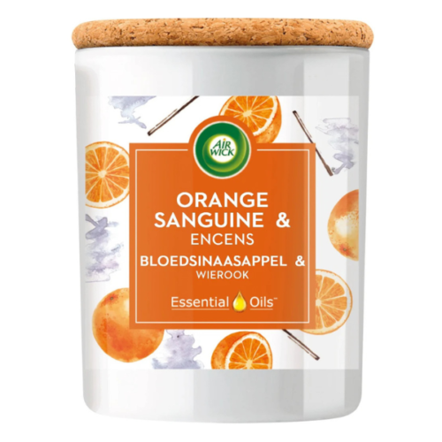 AIR WICK BOUGIE PARFUMEE 185GR BLOOD ORANGE & INCENSE