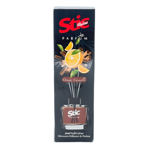 STIC DIFFUSEUR A BATONNETS 120ML ORANGE CANNELLE
