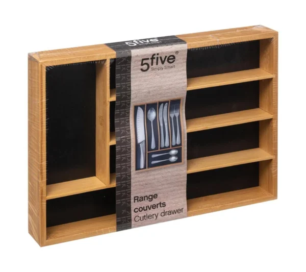 5FIVE RANGE COUVERTS BAMBOU 34X25CM 167748 NOIR