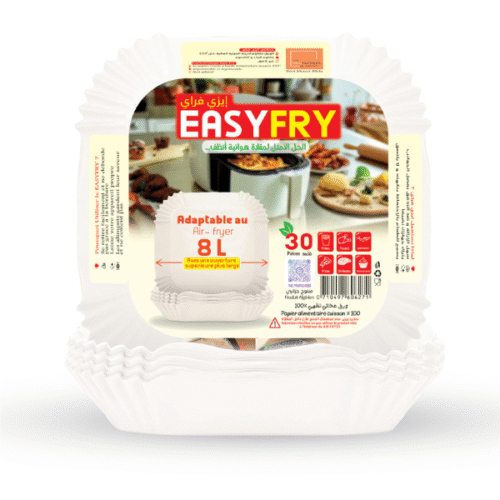 EASY FRY PAPIER CUISSON AIR FRYER CARRE 8L 20X20CM X30