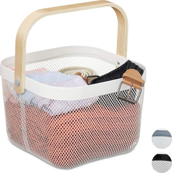 SILICE PANIER DE RANGEMENT EN ACIER BEIGE 802494C – Image 2