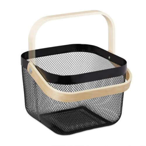 SILICE PANIER DE RANGEMENT EN ACIER NOIR 810982ZN