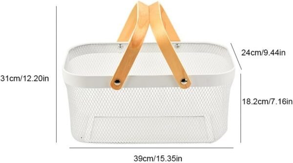 SILICE PANIER DE RANGEMENT EN ACIER BEIGE 802494A – Image 3