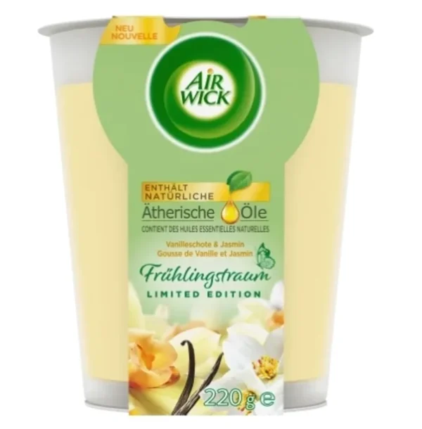 AIR WICK BOUGIE PARFUME 220GR VANILLE & JASMIN