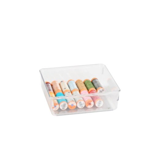 ORGANISATEUR TRANSPARENT POLYVALENT 16X16X5CM
