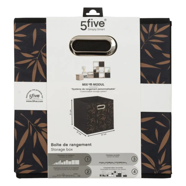 5FIVE PANIER DE RANGEMENT PLIABLE 31X31X31CM 202381