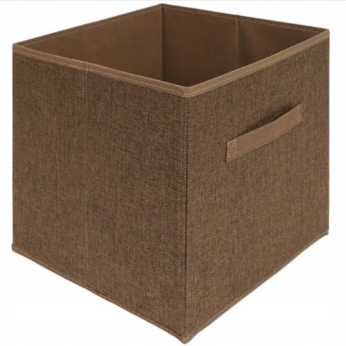PANIER DE RANGEMENT PLIABLE 30X30X30CM MARRON