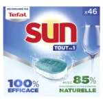 SUN TOUT EN 1 PASTILLE LAVE VAISSELLE X46