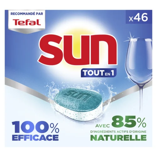SUN TOUT EN 1 PASTILLE LAVE VAISSELLE X46
