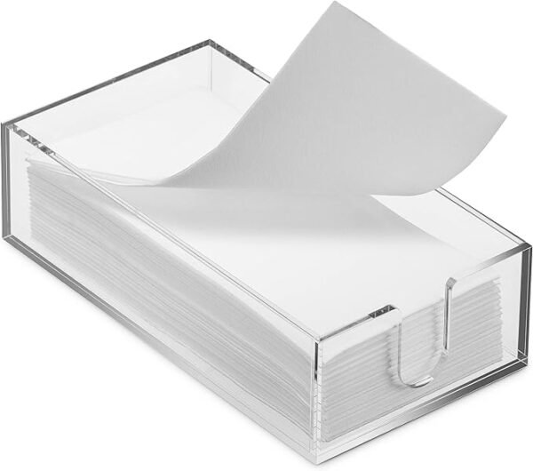 YOUR HOME PORTE SERVIETTES TRANSPARENT 18X10.5CM
