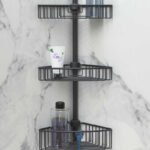 PRIMANOVA PALOMA ETAGERE EN ALUMINUM 3 NIVEAUX NOIR N29-06-3