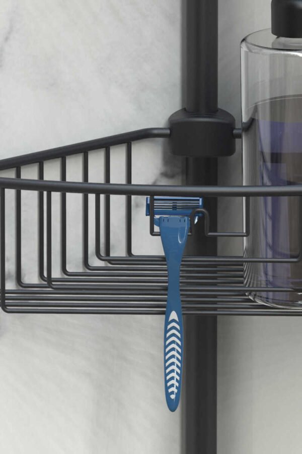PRIMANOVA PALOMA ETAGERE EN ALUMINUM 3 NIVEAUX NOIR N29-06-3 – Image 3