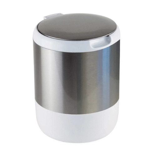 PRIMANOVA POUBELLE EN INOX 3L BLANCHE E29-01