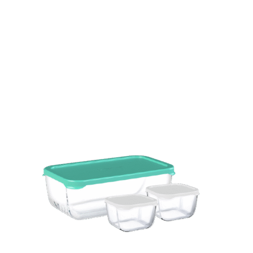 PASABAHCE SNOWBOX SET DE 3 BOITES ALIMENTAIRES 96881