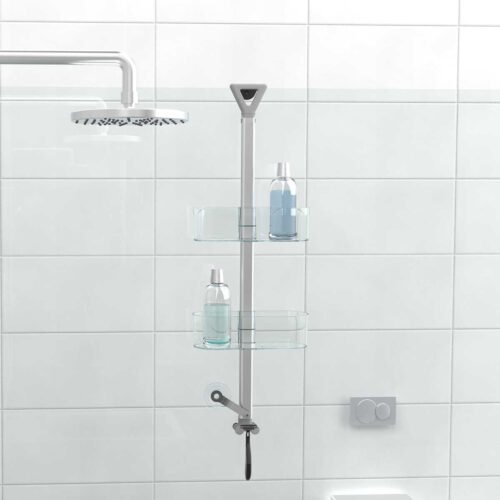 PRIMANOVA ETAGERE POUR DOUCHE 2 NIVEAUX TRANSPARENTE N47-16
