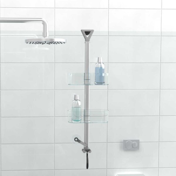 PRIMANOVA ETAGERE POUR DOUCHE 2 NIVEAUX TRANSPARENTE N47-16