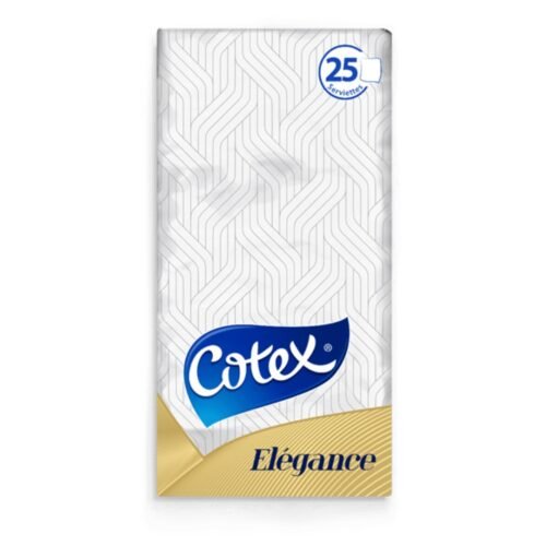 COTEX ELEGANCE SERVIETTE DE TABLE PLIER X25