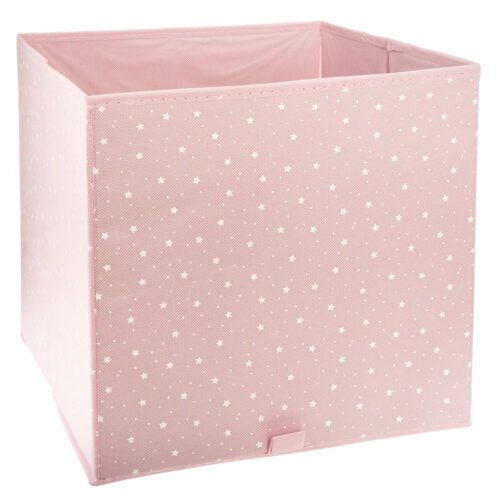 ATMOSPHERA PANIER PLIABLE 29X29X30CM ROSE 158548B
