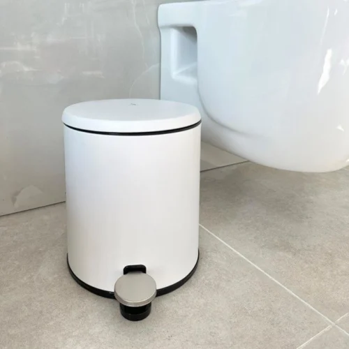 PRIMANOVA CIGO POUBELLE EN INOX 6L BLANCHE