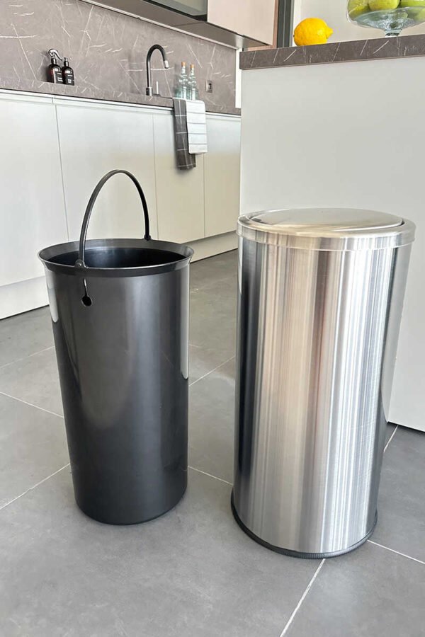 PRIMANOVA POUBELLE EN INOX 20L ARGENT E45-30 – Image 2