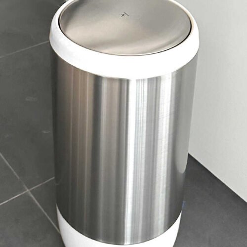 PRIMANOVA LIMA POUBELLE EN INOX 30L BLANCHE E13-01