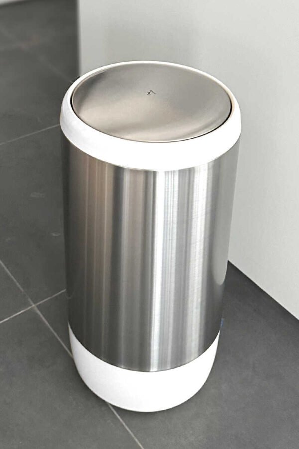 PRIMANOVA LIMA POUBELLE EN INOX 30L BLANCHE E13-01