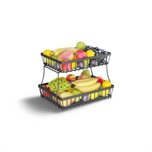 TABARI CORBEILLE A FRUIT A 2 NIVEAUX RECTANGLE SY4673-3