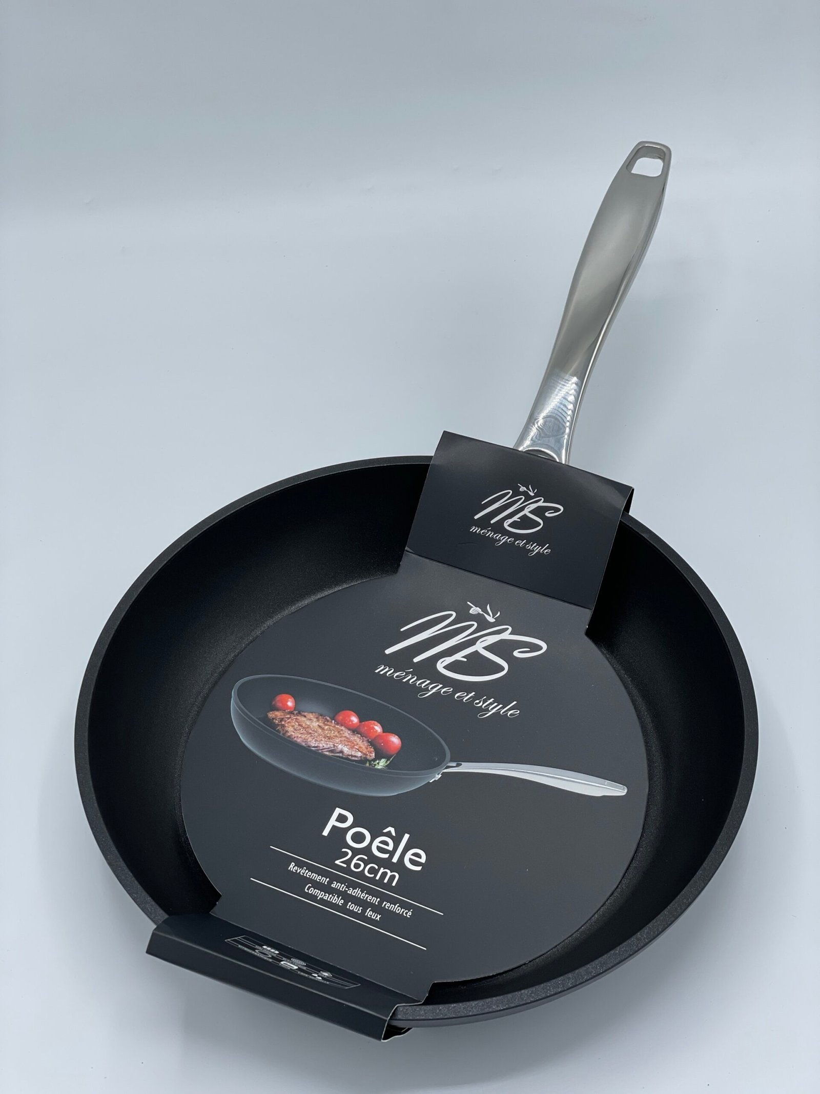 MS POELE 26CM POIGNEE INOX