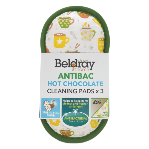 BELDRAY SET DE 3 TAMPONS DE NETTOYAGE HOT CHOCOLATE