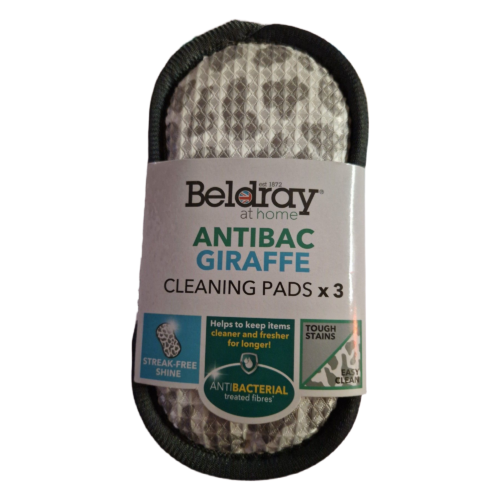 BELDRAY SET DE 3 TAMPONS DE NETTOYAGE GIRAFFE