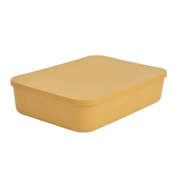 HOMEA BOITE DE RANGEMENT MOTARDE 35X25X8CM 839JA – Image 2
