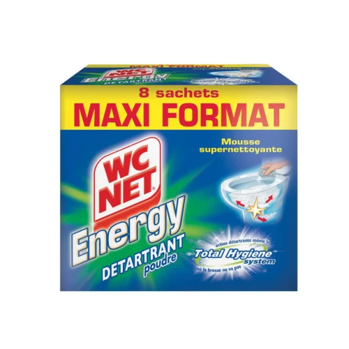 WC NET MOUSSE NETTOYANTE WC 8 SACHET DETARTRANTES