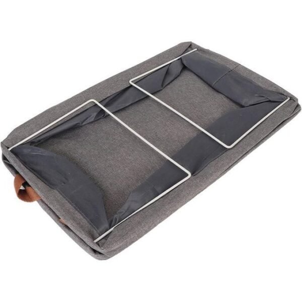 PANIER DE RANGEMENT PLIABLE 47X27X18CM GRIS – Image 3