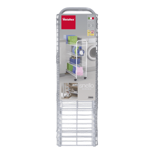 METALTEX SNELLO CHARIOT 4 ETAGES 23X56X84