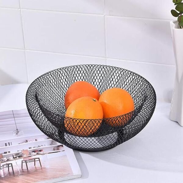 TABARI PANIER EN METAL NOIR 25CM SY-3842 – Image 3