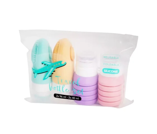 SET DE 4 TUBES DE VOYAGE EN SILICONE