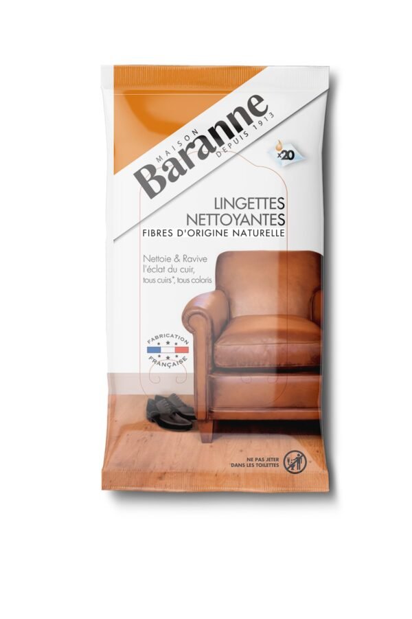 BARANNE LINGETTE NETTOYANTE DU CUIR X20