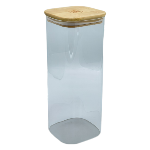 MBB BOCAL CARRE COUVERCLE BAMBOU 10X10X25.5CM 85-8