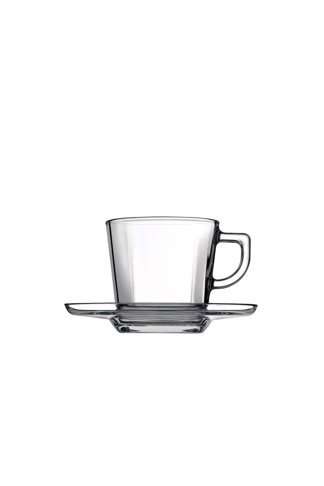 PASABAHCE CARRE TASSE + SOUS-TASSE 21.5CL X6 95307