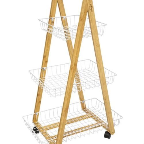 SILICE CHARIOT A LEGUMES 3 ETAGES EN BAMBOU 804452A