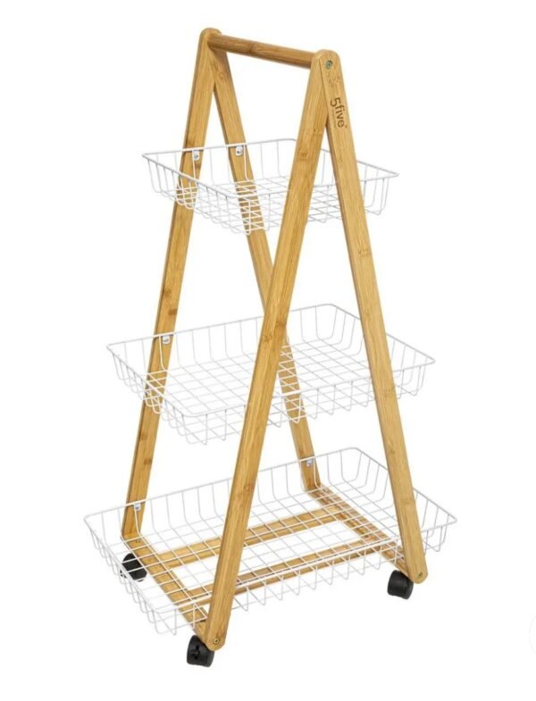 SILICE CHARIOT A LEGUMES 3 ETAGES EN BAMBOU 804452A