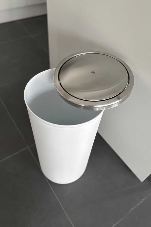 PRIMANOVA LENOX POUBELLE ROTATIF 35L BLANCHE E48-01 – Image 2